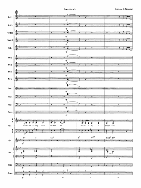 Lullaby of Broadway: Score