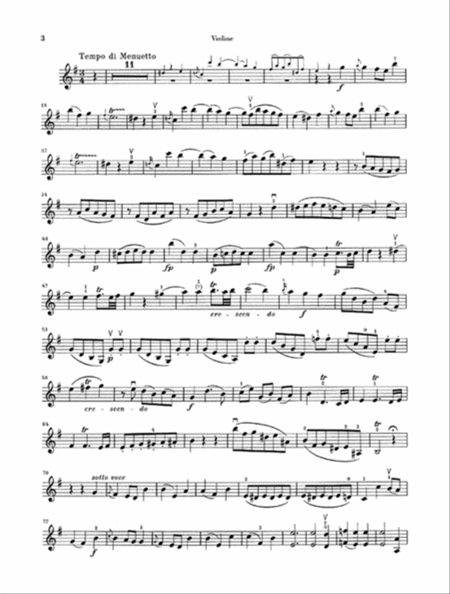 Violin Sonata in E Minor K304 (300c) Violin Solo scores gallery preview page 4
