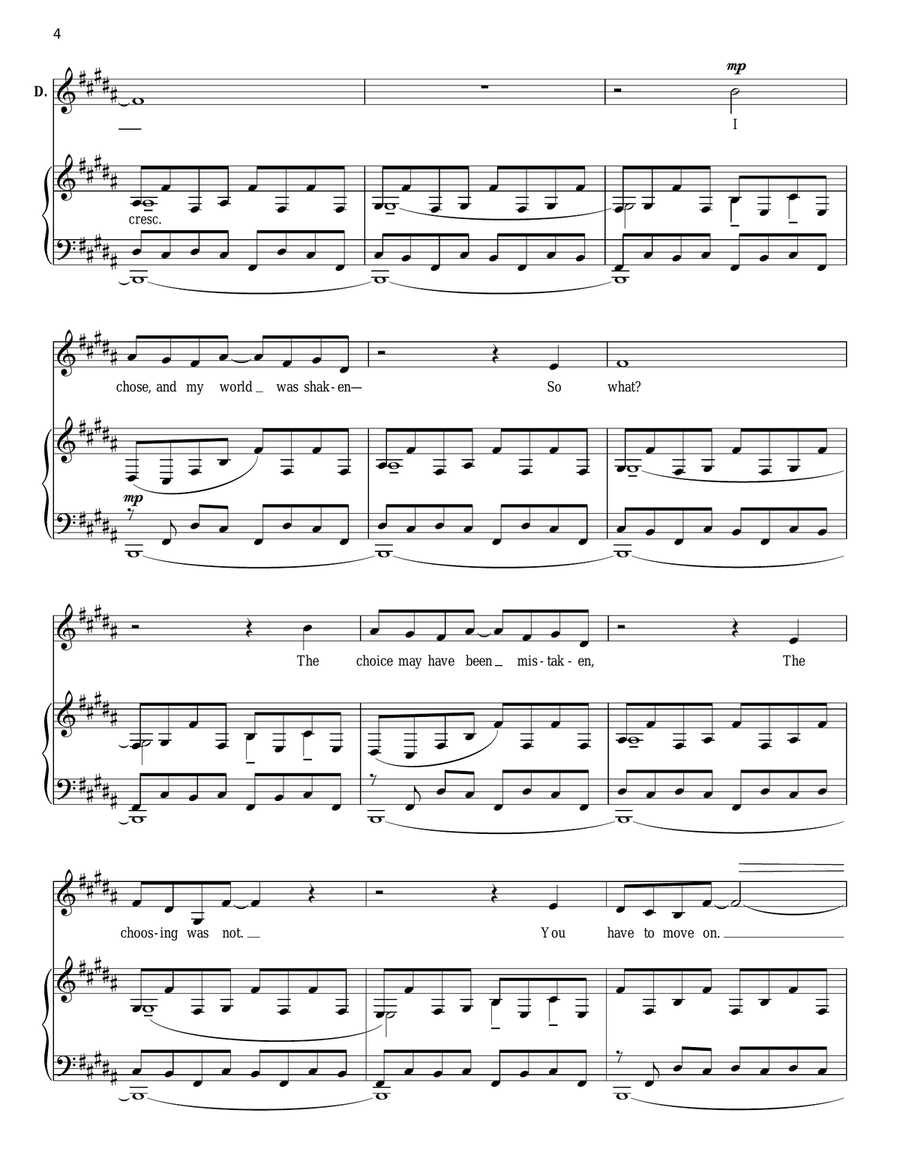 Move On Piano, Vocal scores gallery preview page 4