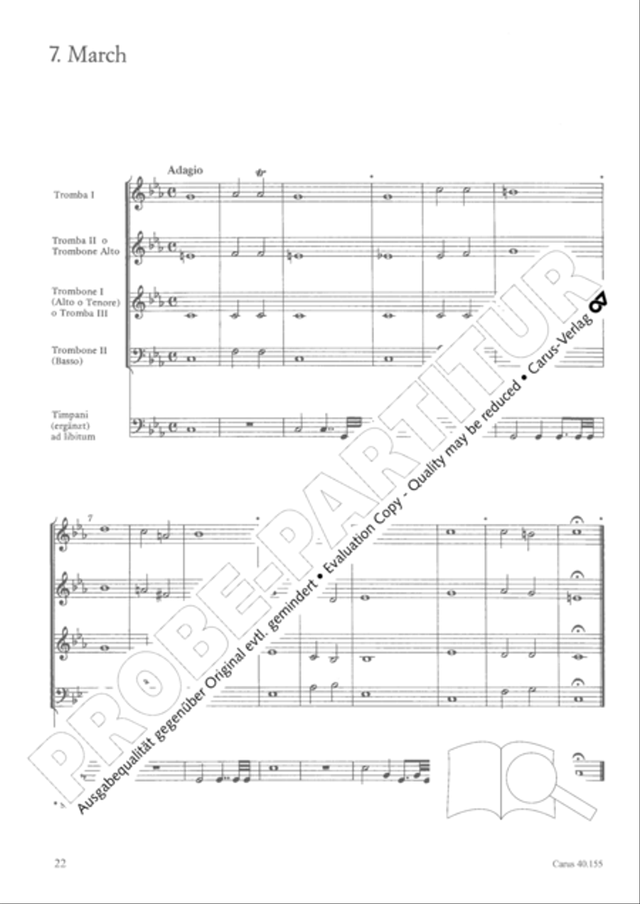 Funeral music of Queen Mary 4-Part scores gallery preview page 23
