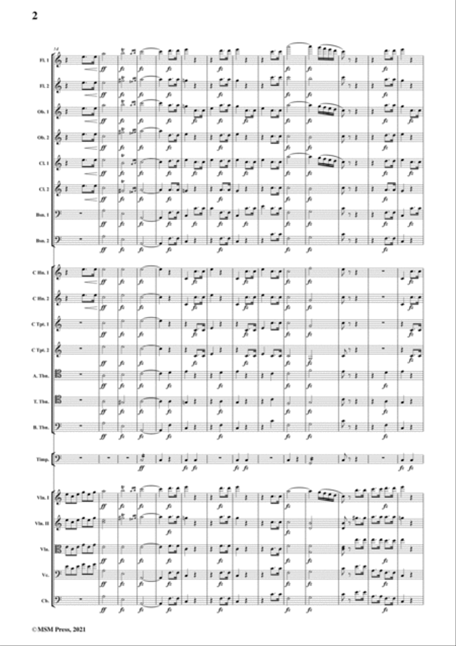 Schubert-Symphony No.9(The Great),D.944 No.4,for Orchestra Chamber Orchestra scores gallery preview page 4