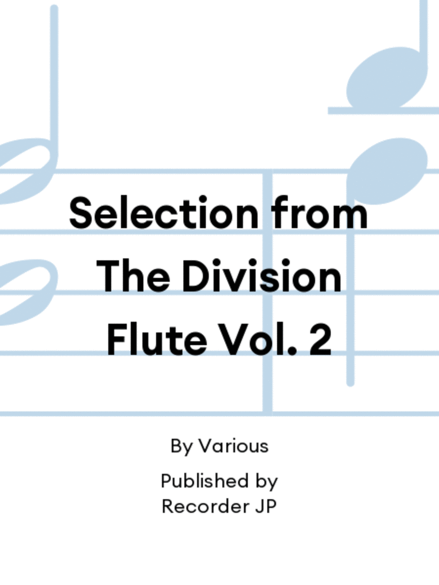 Selection from The Division Flute Vol. 2