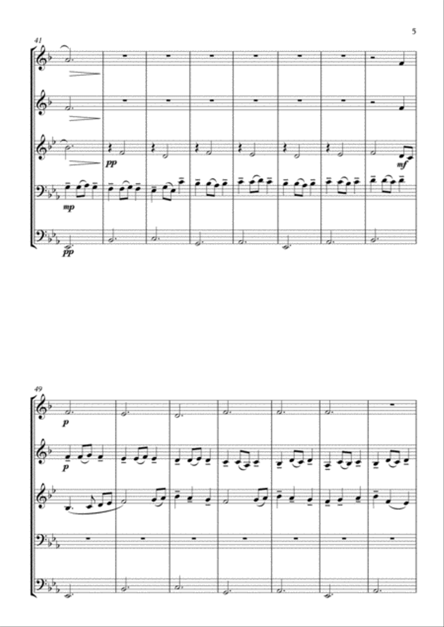 The First Noel Brass Ensemble scores gallery preview page 5