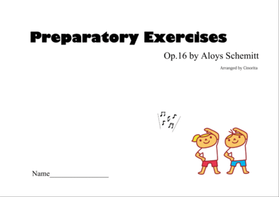 Preparatory Exercises for all piano beginners Piano Method scores gallery preview page 1