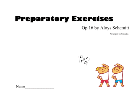 Preparatory Exercises for all piano beginners