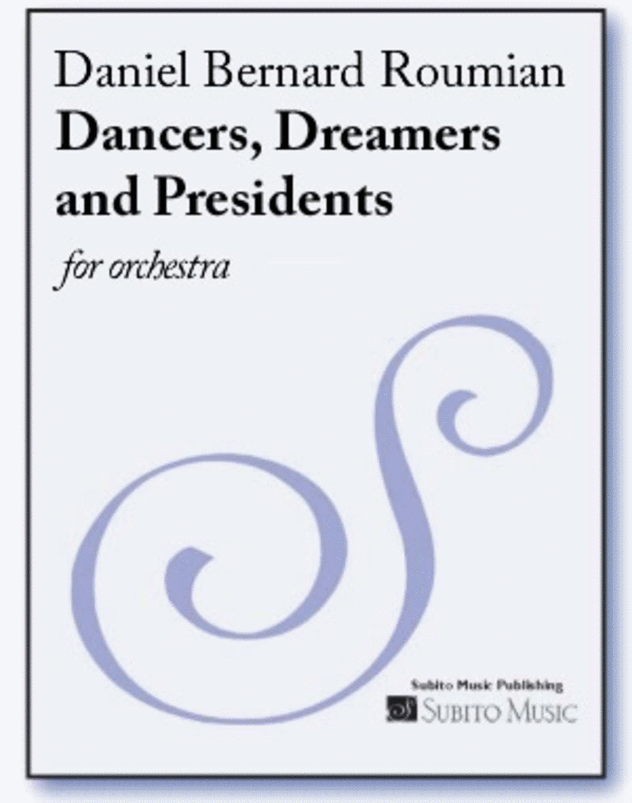 Dancers, Dreamers and Presidents Orchestra scores gallery preview page 1