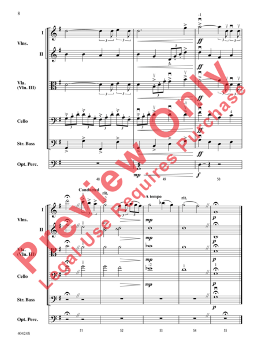 O Holy Night O Holy Night String Orchestra scores gallery preview page 9