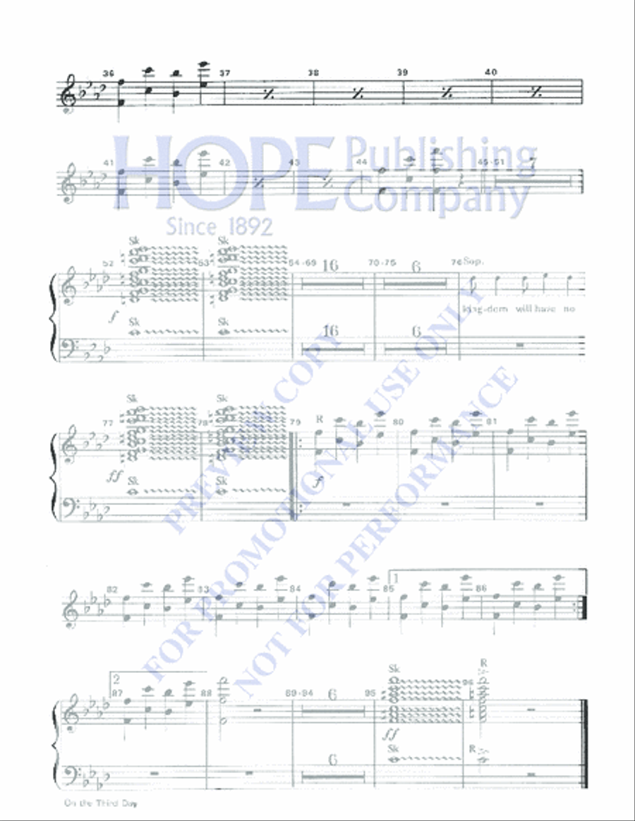 On the Third Day 4-Part scores gallery preview page 2