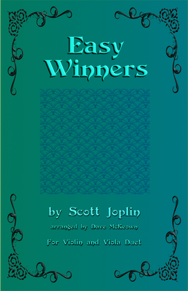 Book cover for The Easy Winners, Duet for Violin and Viola