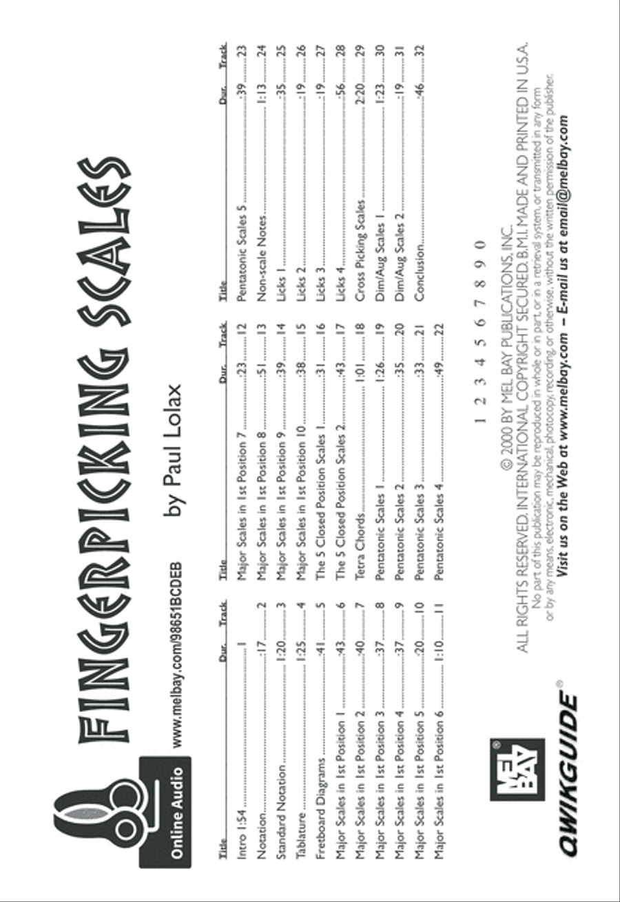 Fingerpicking Scales Fingerpicking Guitar scores gallery preview page 2