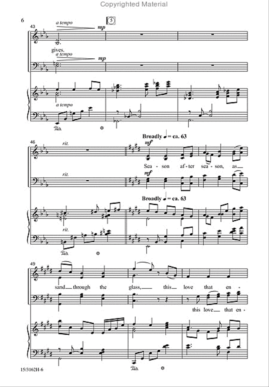 Where True Joy Is Found 4-Part scores gallery preview page 6
