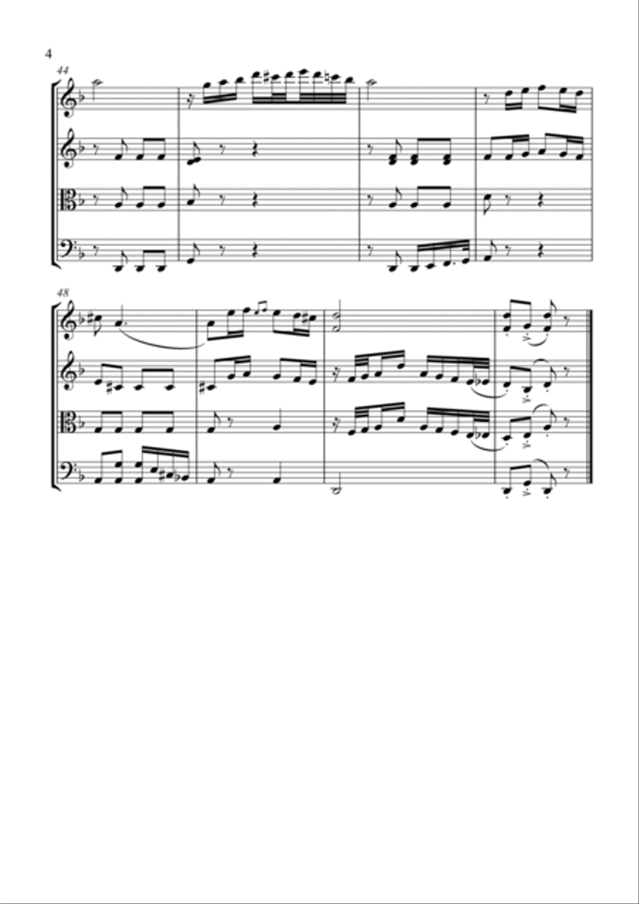 Chitara romana Chitara romana String Quartet scores gallery preview page 4