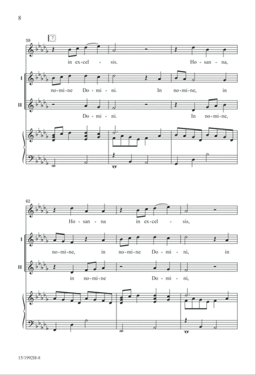 Benedictus Benedictus 2-Part scores gallery preview page 8