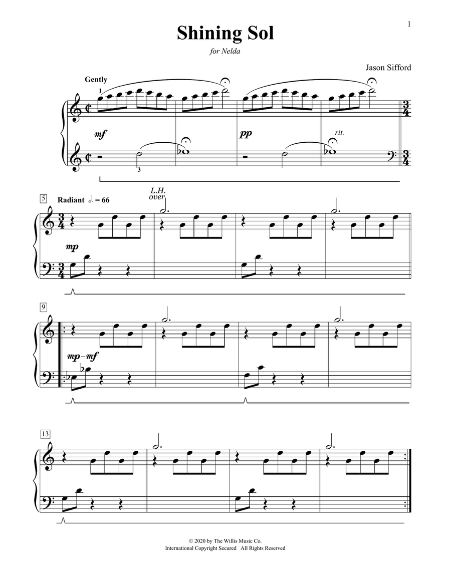 Shining Sol Shining Sol Piano Method scores gallery preview page 1