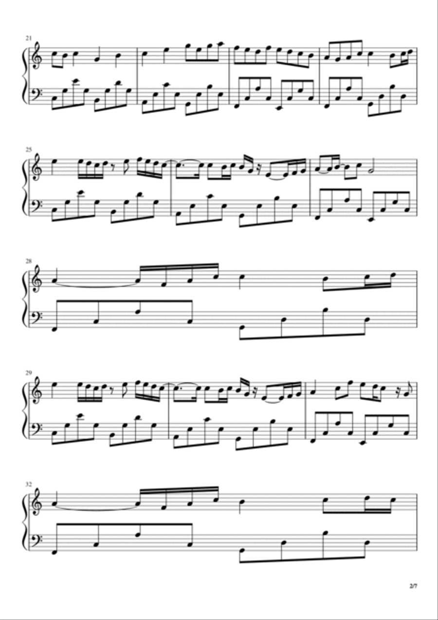 Canon in C Violin Solo Violin Solo scores gallery preview page 2