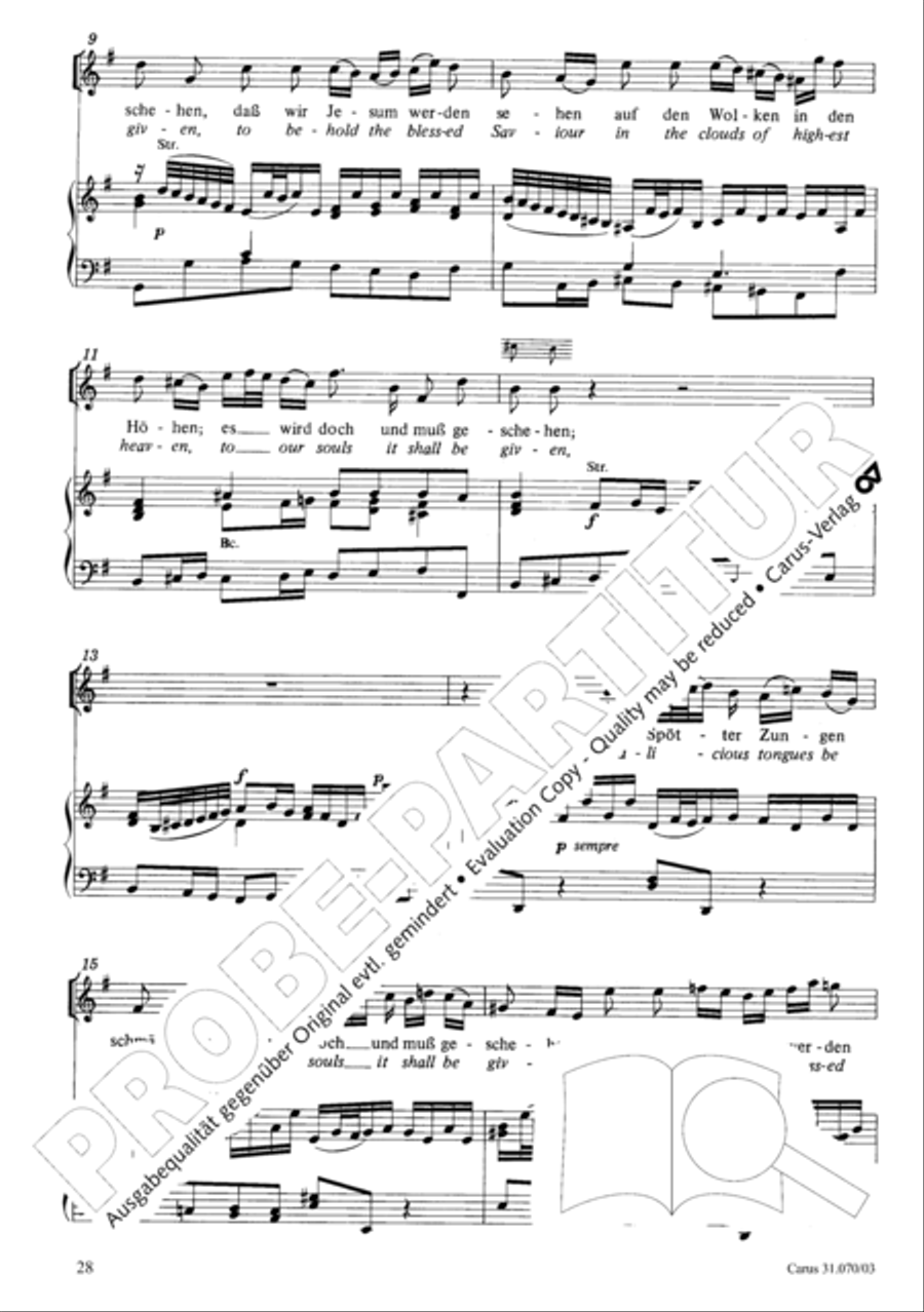 Watch now, praying, praying, watch now (Wachet! betet! betet! wachet!) 4-Part scores gallery preview page 32