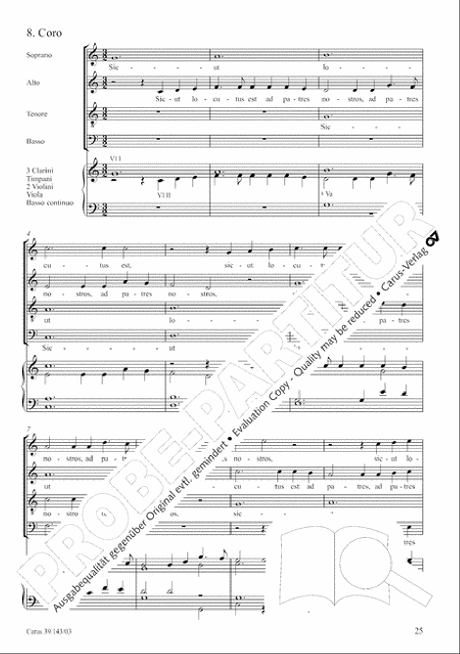 Magnificat in C major 4-Part scores gallery preview page 26