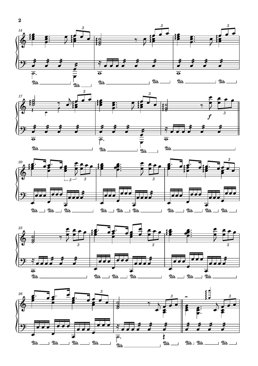 Chariots Of Fire Piano Solo scores gallery preview page 2