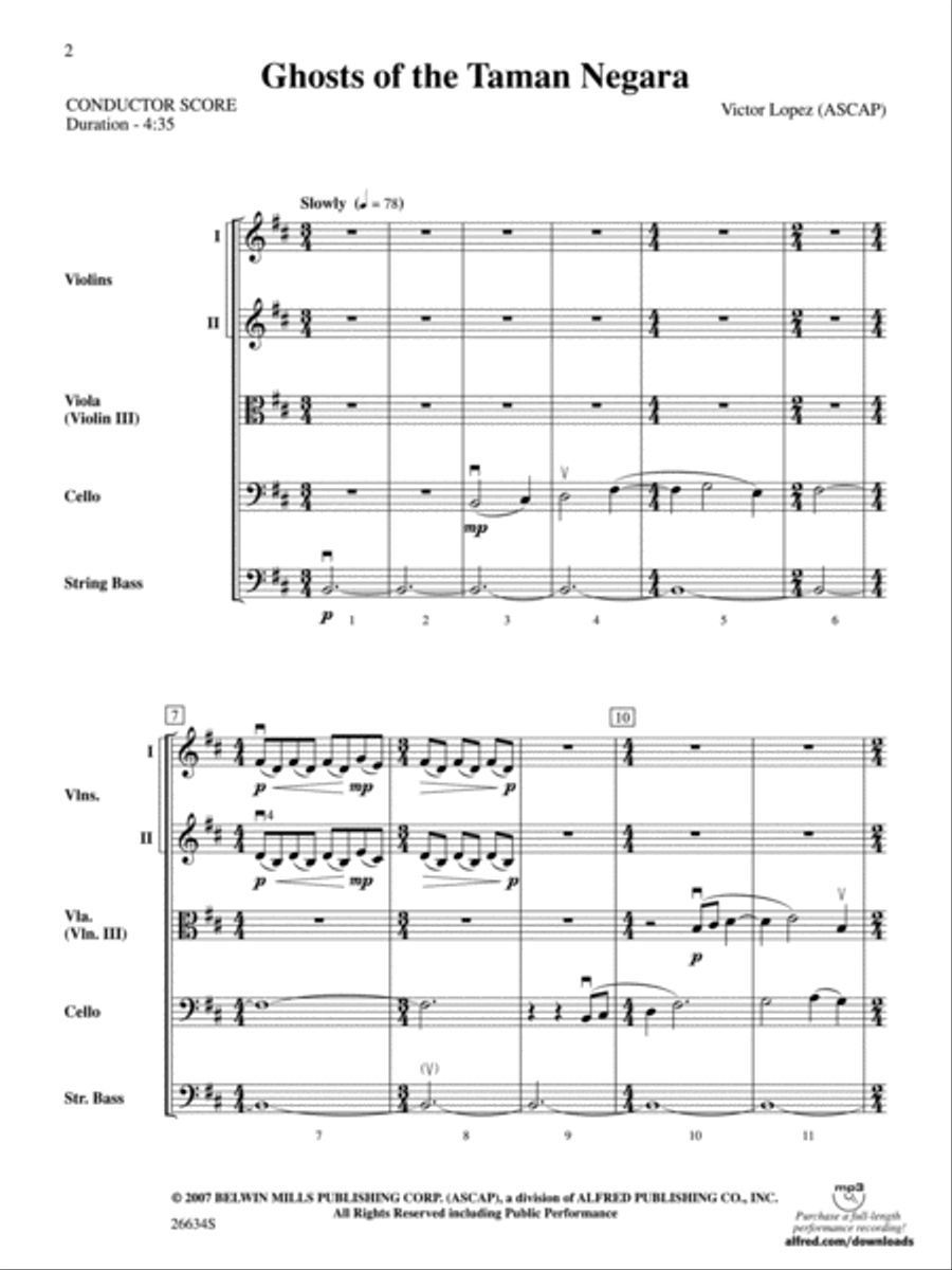 Ghosts of the Taman Negara String Orchestra scores gallery preview page 2