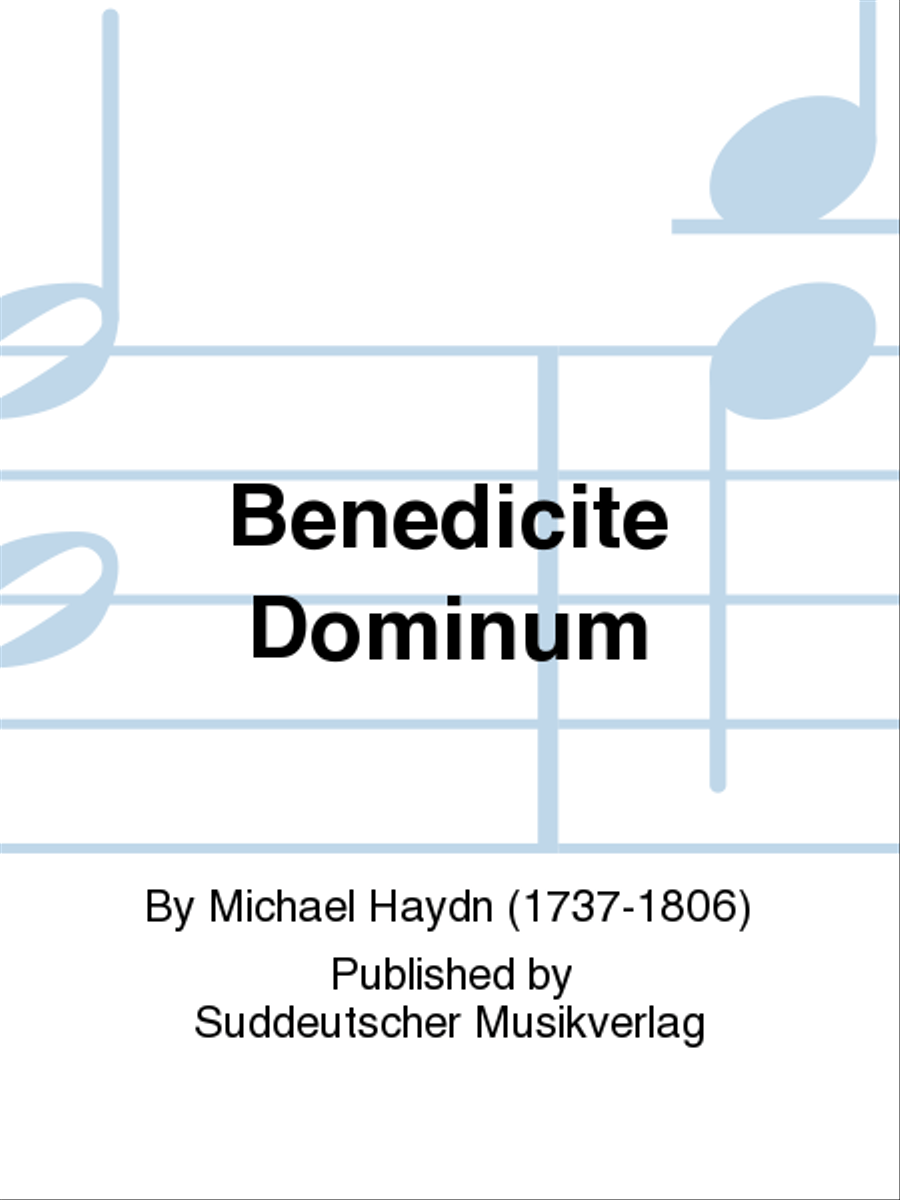 Benedicite Dominum 4-Part scores gallery preview page 1