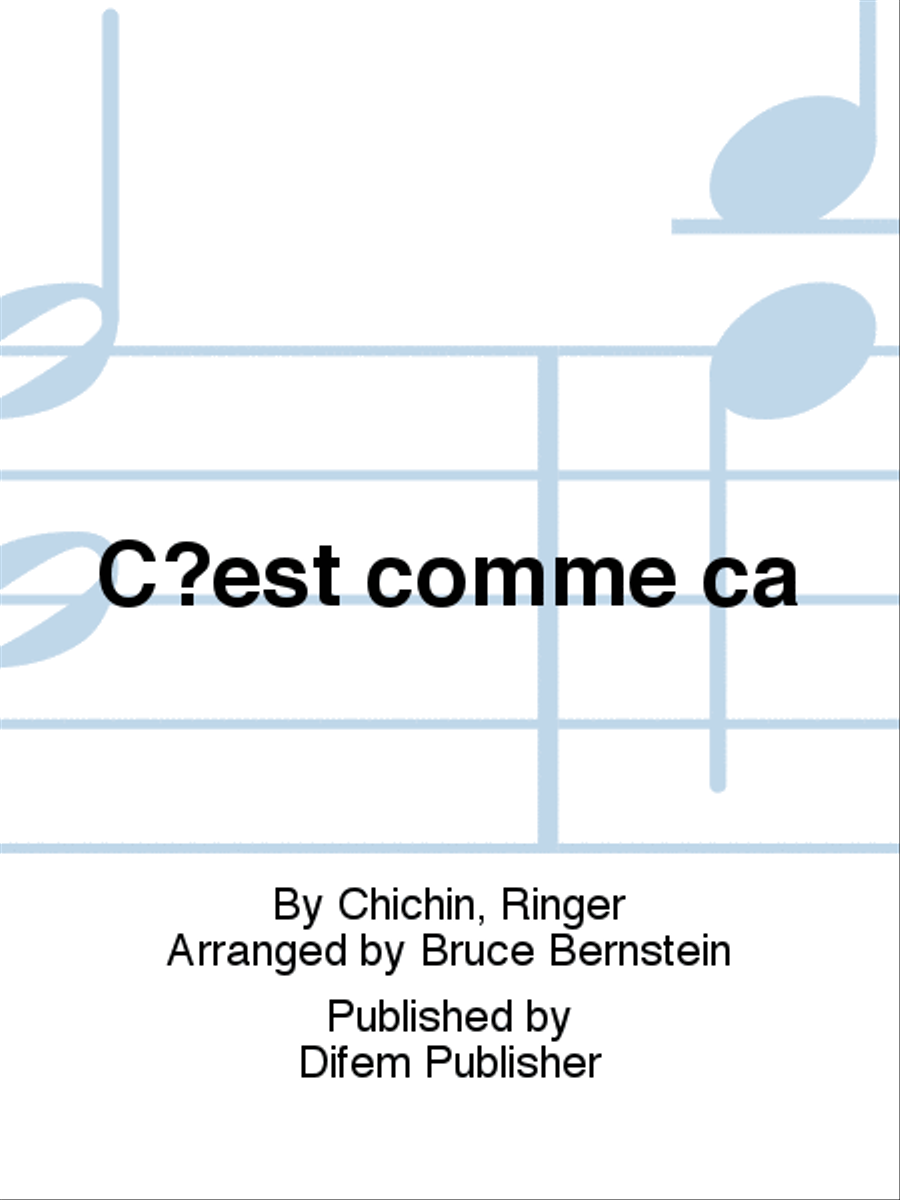 C'est comme ça Concert Band scores gallery preview page 1