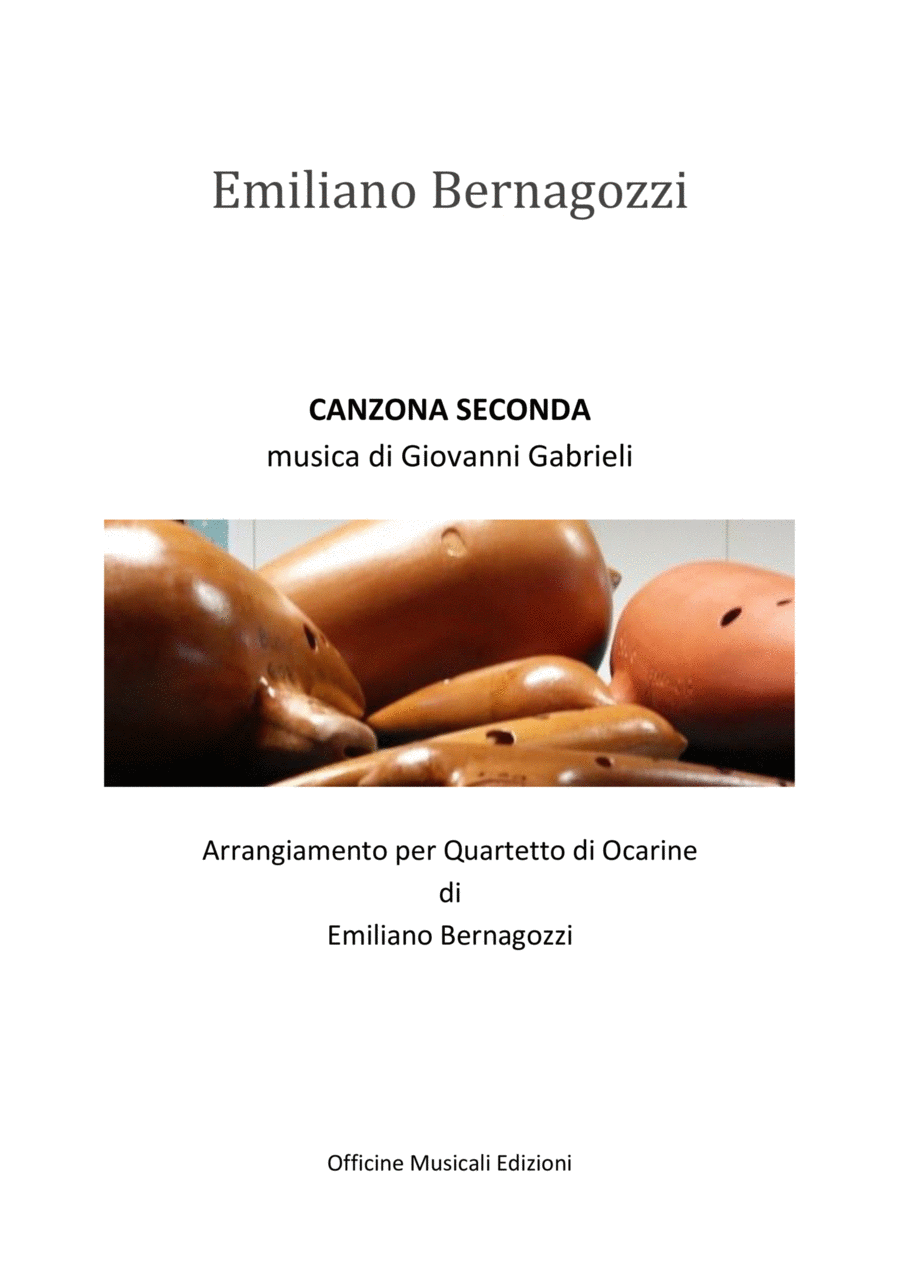 Quartetto di Ocarine - CANZONA SECONDA Woodwind Quartet scores gallery preview page 1