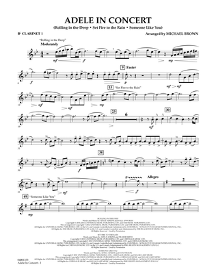Adele In Concert - Bb Clarinet 1