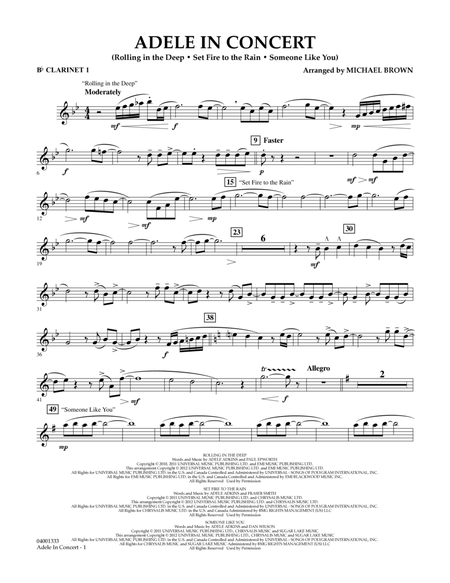 Adele In Concert - Bb Clarinet 1