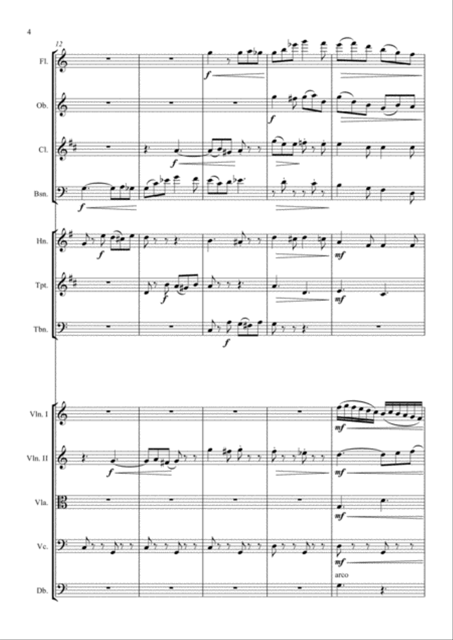 Meadow Waltz - N. Cossins (Original Orchestral Composition) Chamber Orchestra scores gallery preview page 4