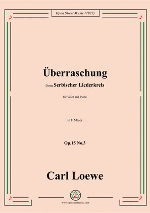 Book cover for Loewe-Überraschung,in F Major,Op.15 No.3