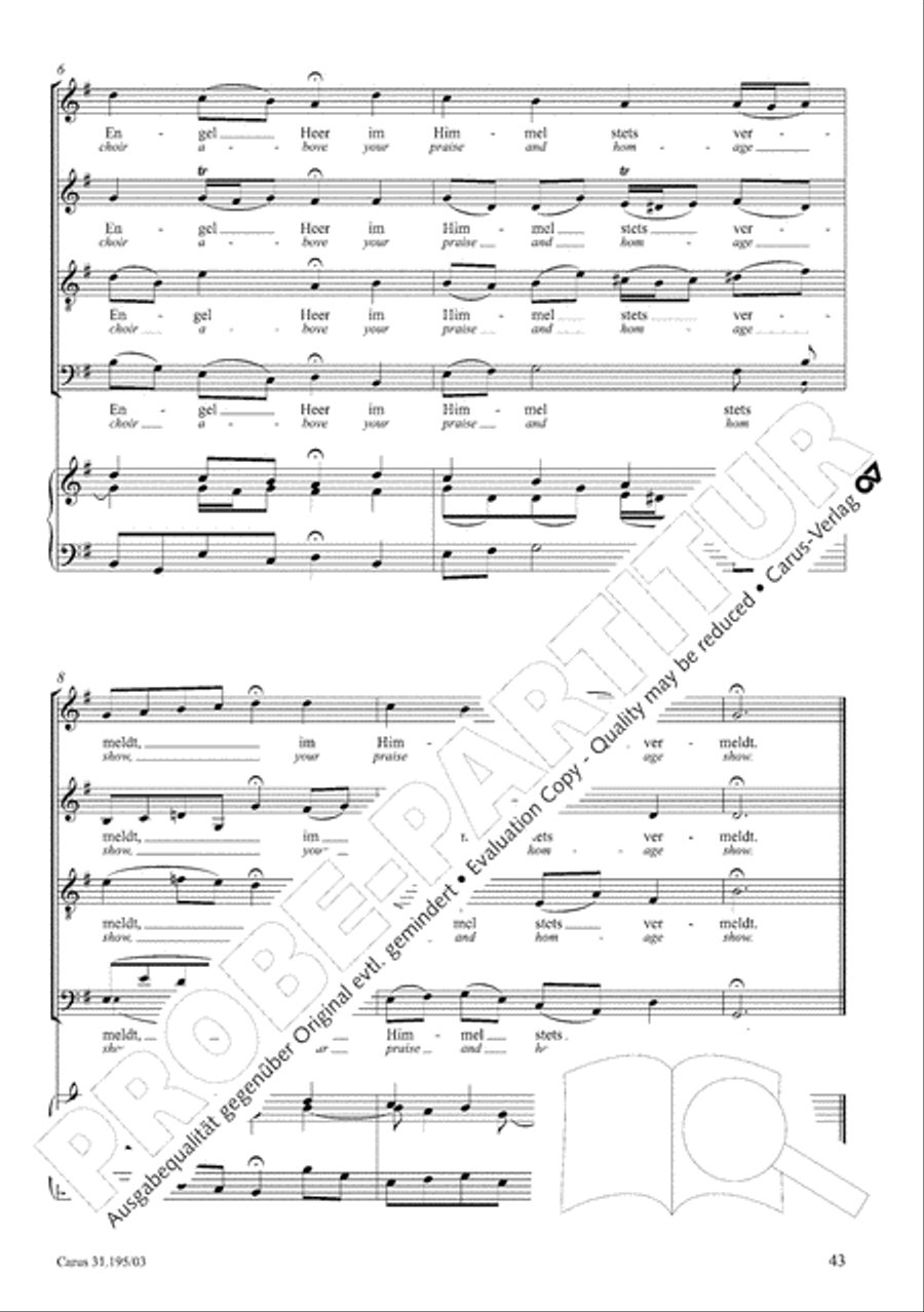 For the righteous light is sown (Dem Gerechten muss das Licht) 4-Part scores gallery preview page 44