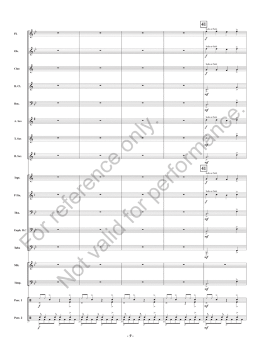 Kye Kye Kule Concert Band scores gallery preview page 10