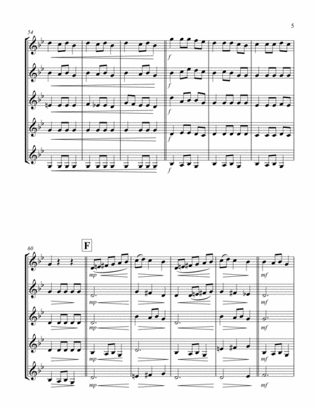 Carol of the Bells (F min) (Clarinet Quintet) image number null