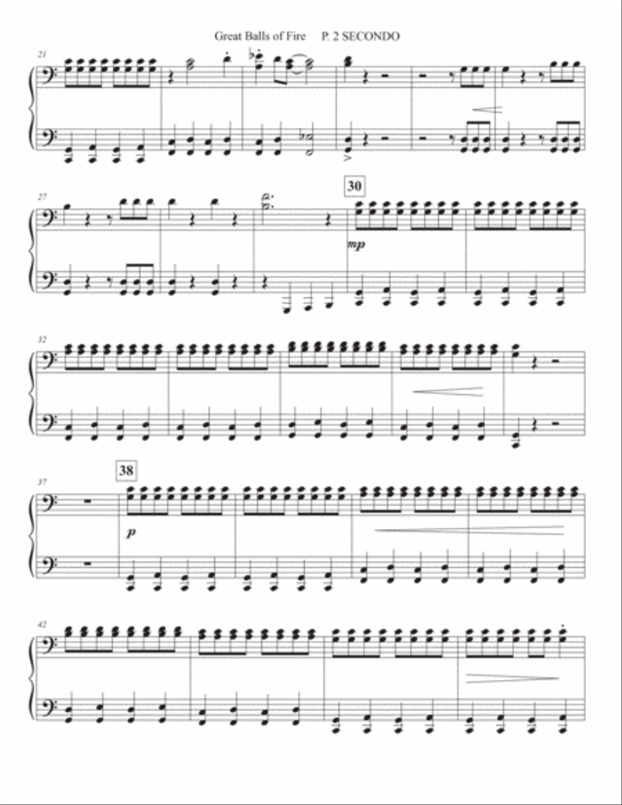 Great Balls Of Fire Piano Method scores gallery preview page 4