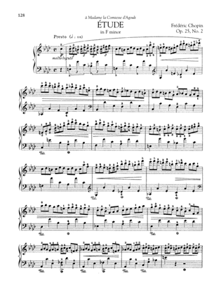 Etude in F minor, Op 25, No. 2