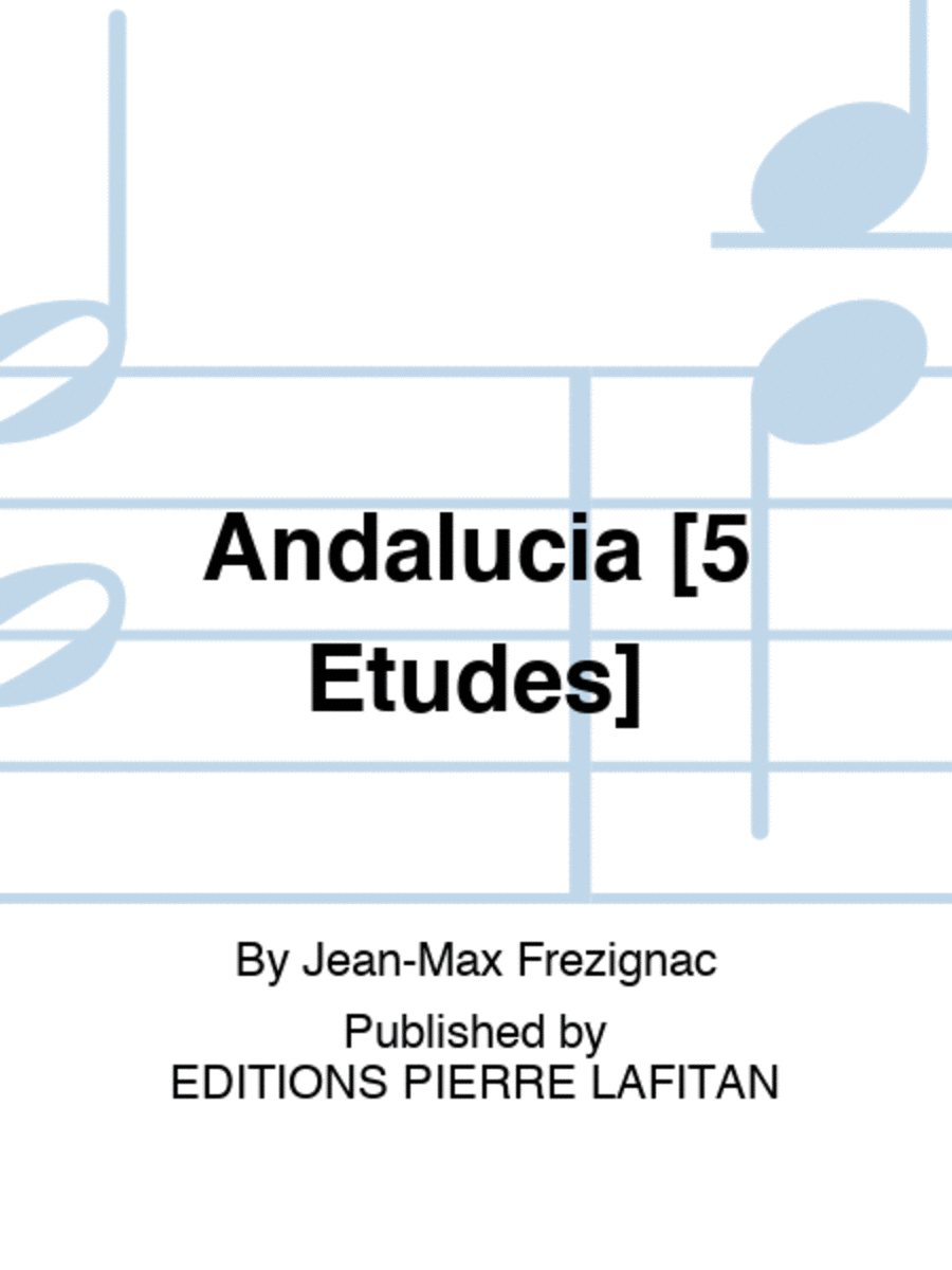 Andalucía [5 Études] Guitar scores gallery preview page 1