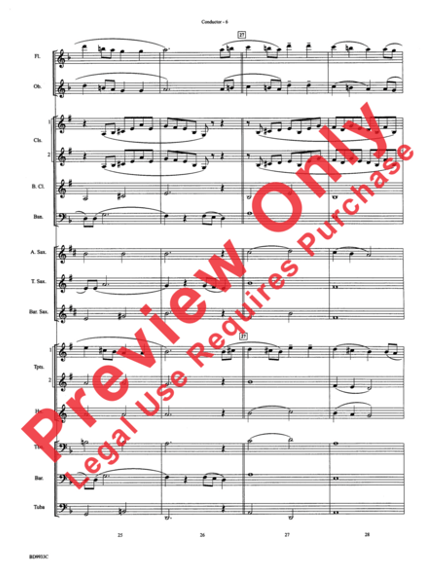 Song Without Words Concert Band scores gallery preview page 8