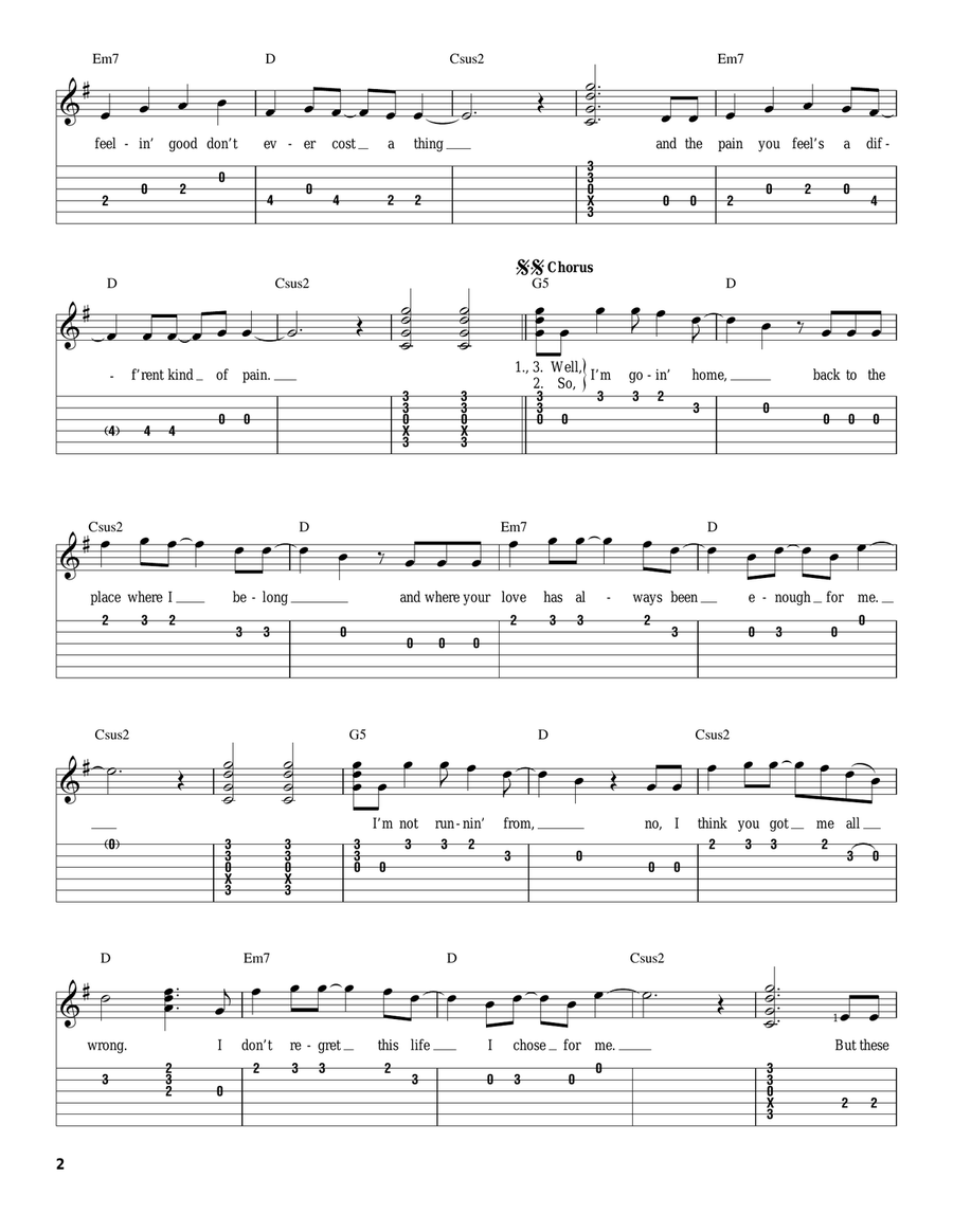 Home Acoustic Guitar scores gallery preview page 2
