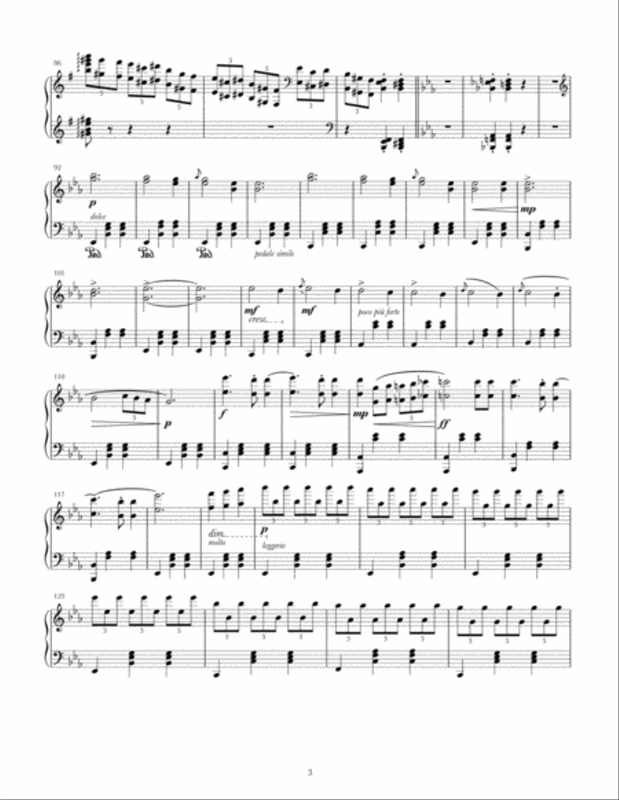 Valse Fantasie Piano Solo scores gallery preview page 3