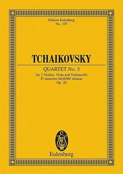 String Quartet No. 3 Eb minor op. 30 CW 92