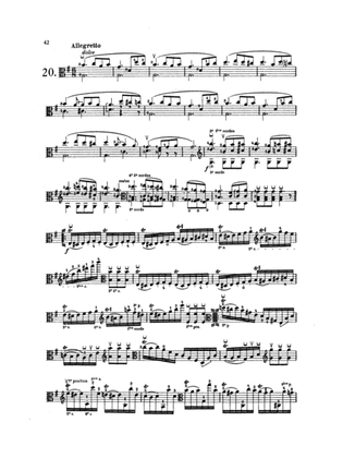 Book cover for Paganini: Twenty-four Caprices, Op. 1 No. 20 (Transcribed for Viola Solo)