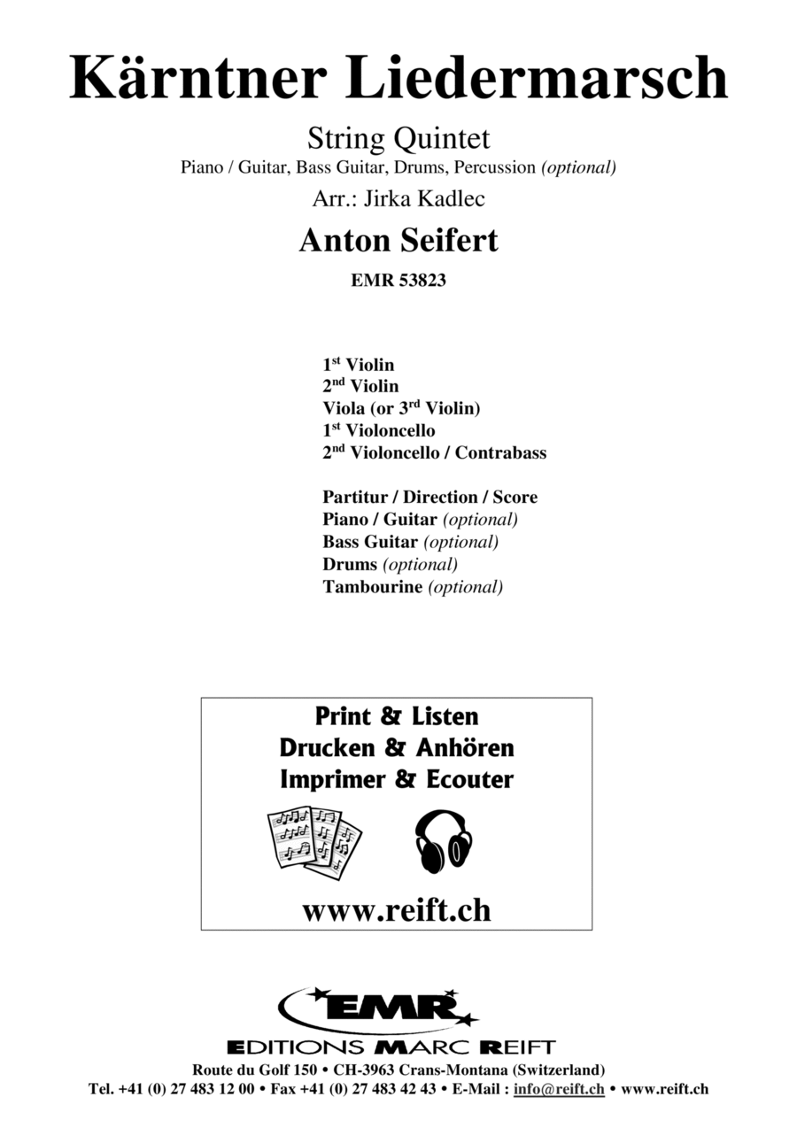 Kartner Liedermarsch Kartner Liedermarsch Classical Guitar scores gallery preview page 1