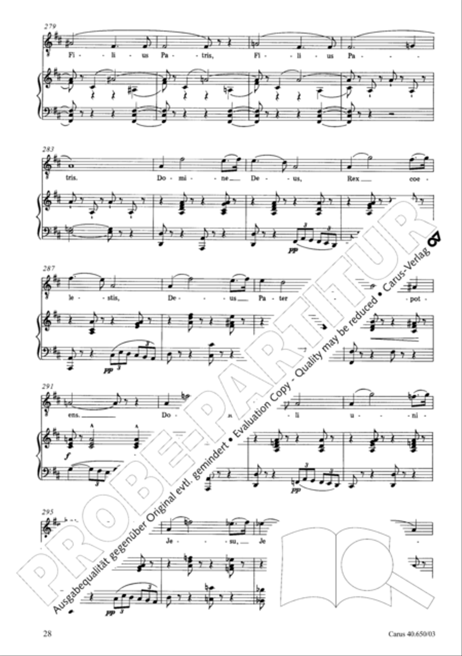 Petite Messe solennelle 4-Part scores gallery preview page 31