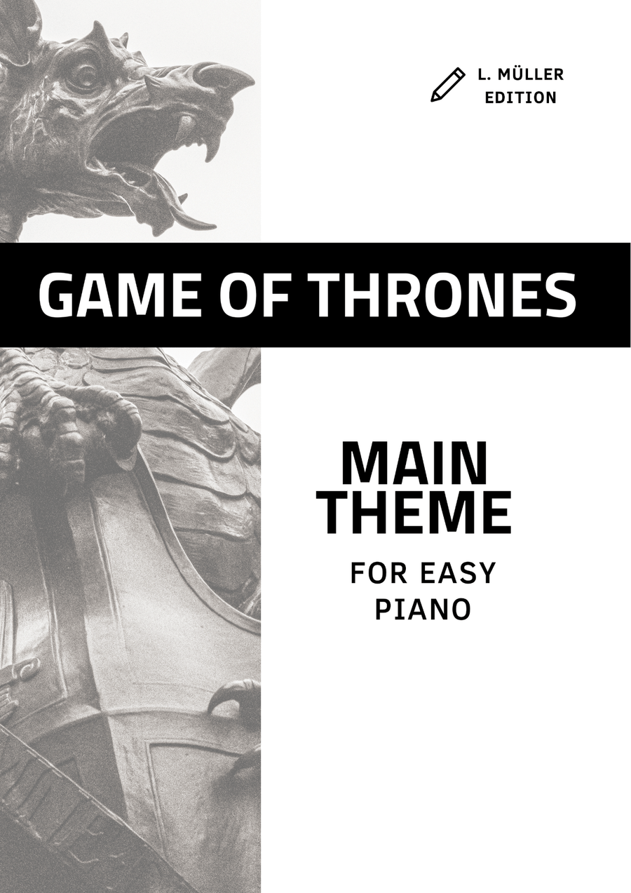 Game Of Thrones Easy Piano scores gallery preview page 1