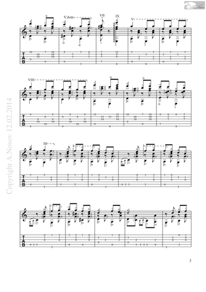 Seven Forty (Sheet music for guitar) image number null