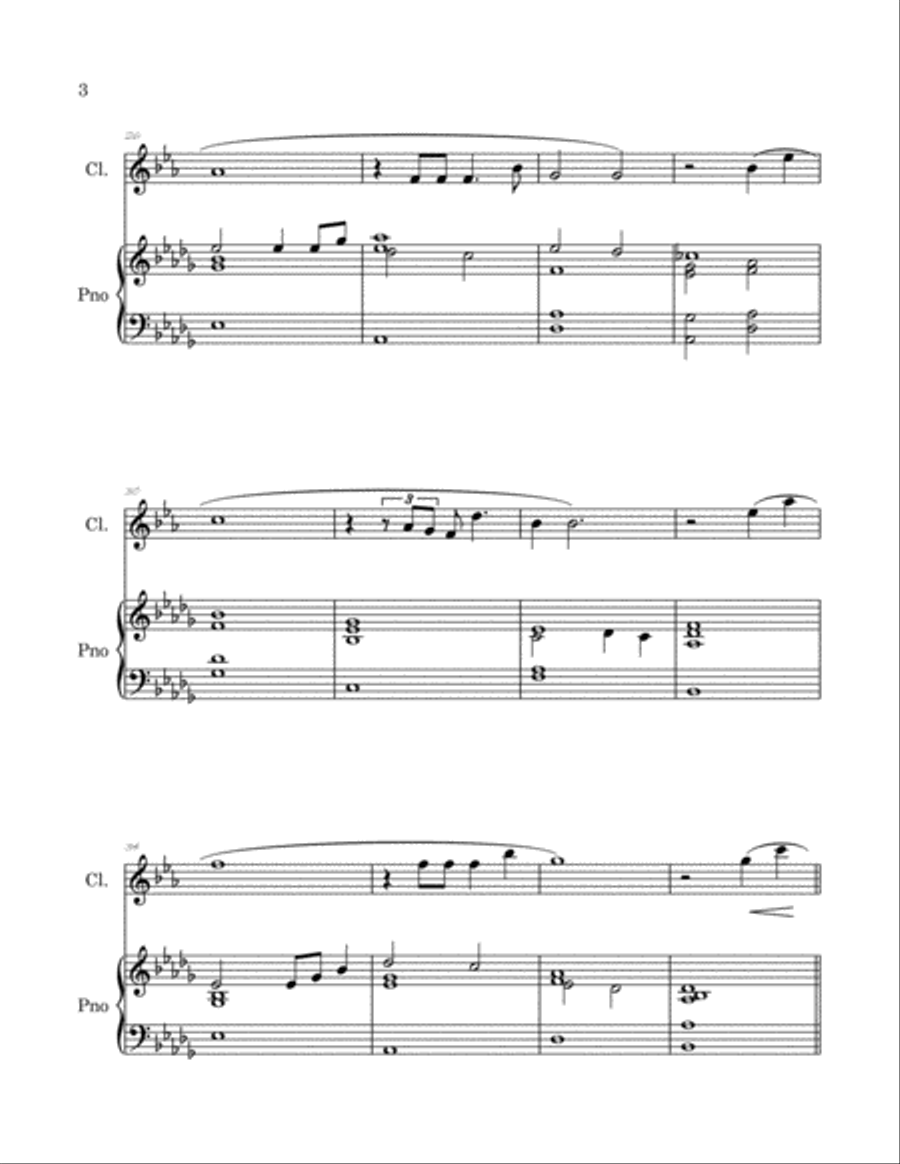 Aria Clarinet Solo scores gallery preview page 4