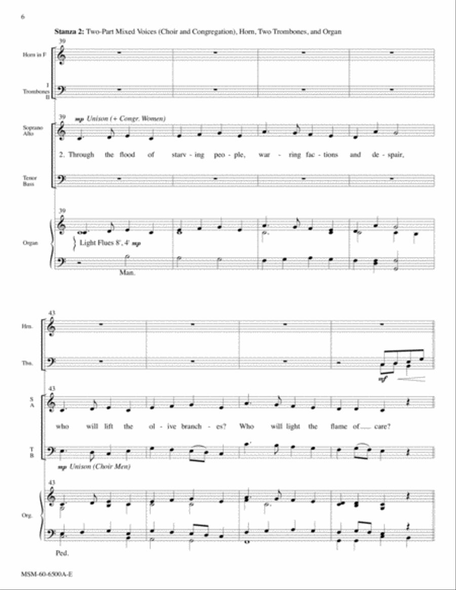 In the Midst of New Dimensions Choir scores gallery preview page 6