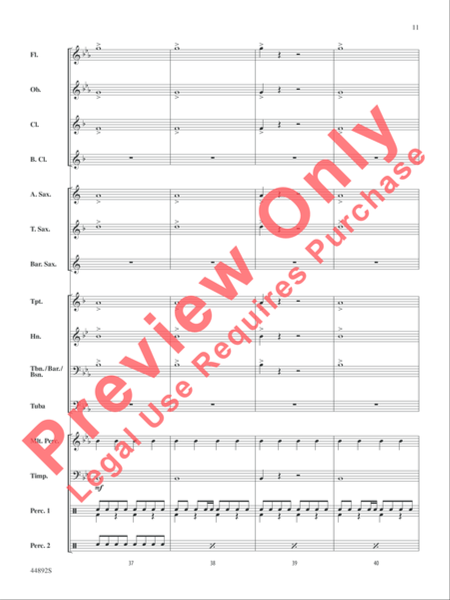 Zephyr Concert Band scores gallery preview page 12
