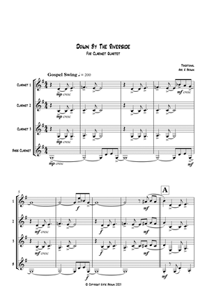 Book cover for Down By The Riverside - Clarinet Quartet