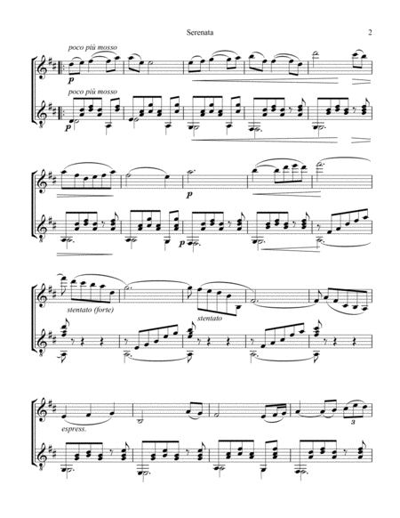 Serenata Rimpianto Op. 6 for violin and guitar image number null